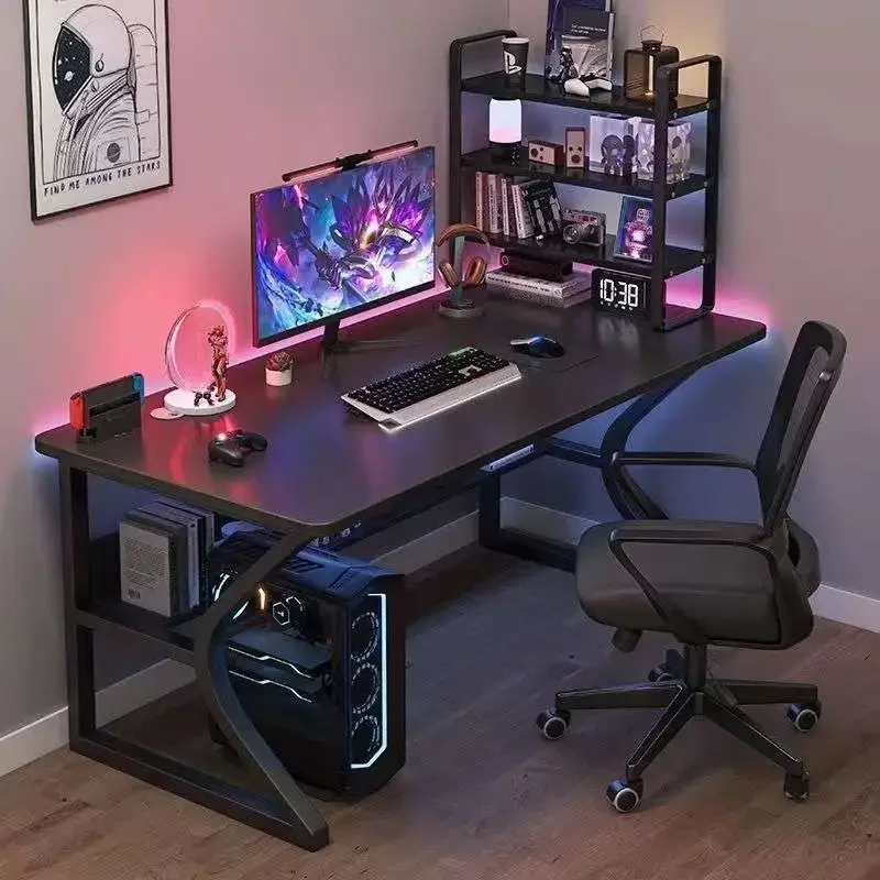 Desk Setup Pc - Q Minimalistische Konsolen-Computertische, hochwertige Einrichtung, Organizer,