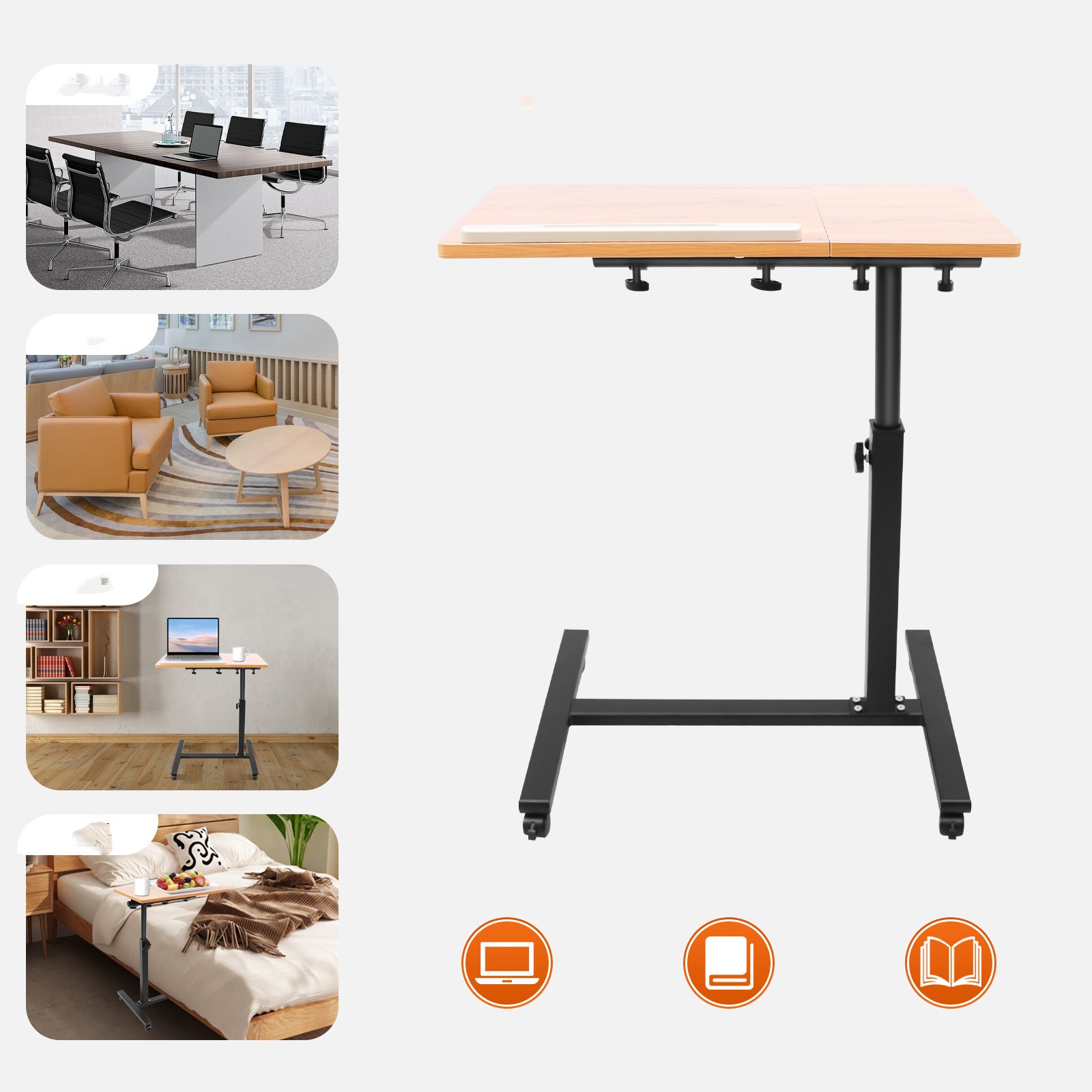 Desk Setup Pc - Mobiler Laptop-Tisch, verstellbar, 360° verstellbar °