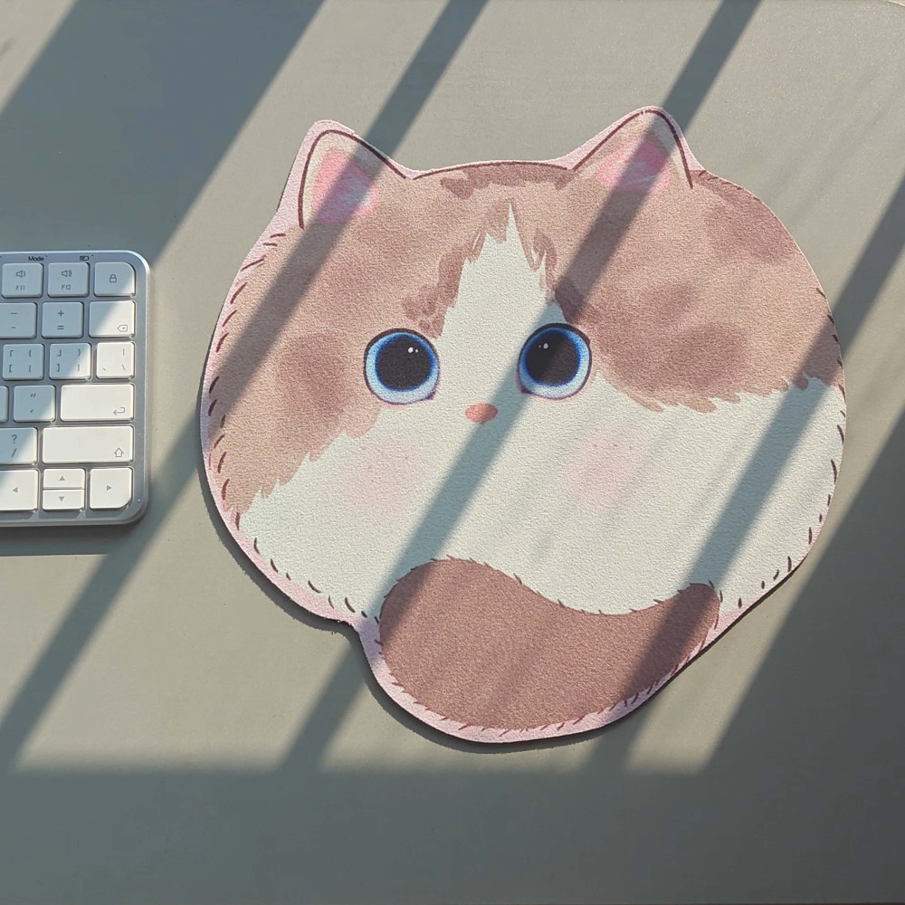 Desk Setup Productivity - Kawaii Katzen-Mauspad, Niedliche Tier-Schreibtischunterlage, Weiches Großes