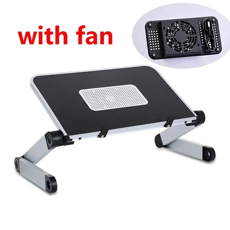 Desk Setup Pc - Verstellbarer Laptop-Ständer mit Kühlventilator, Höhen- und