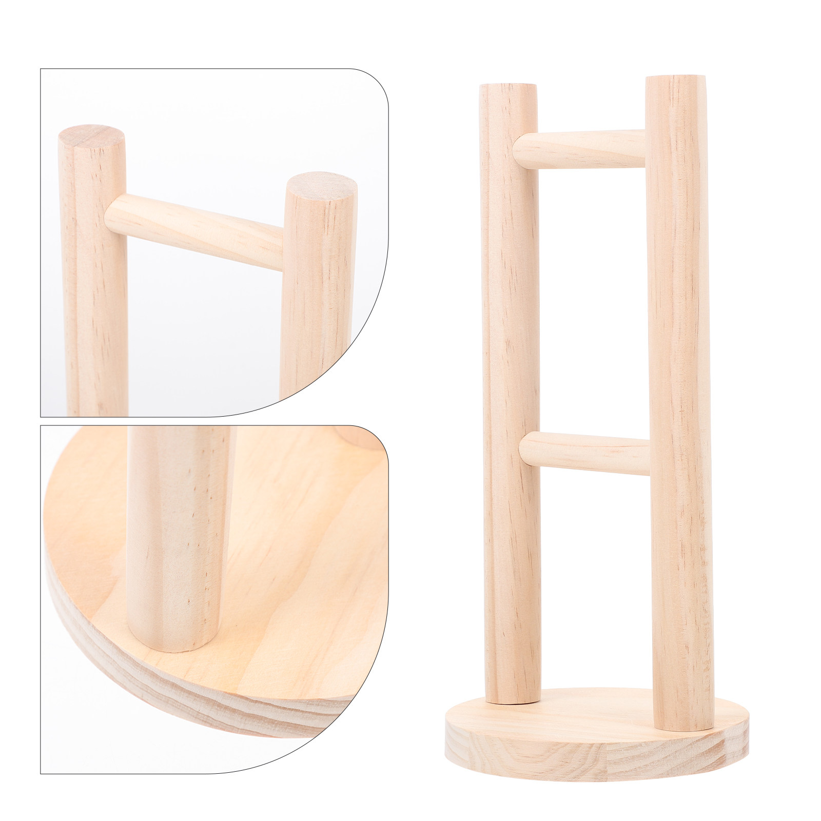 Desk Setup Headphones - Echter Holz-Kopfhörerständer, Robuster Professioneller Gebogener Kopfhörerständer
