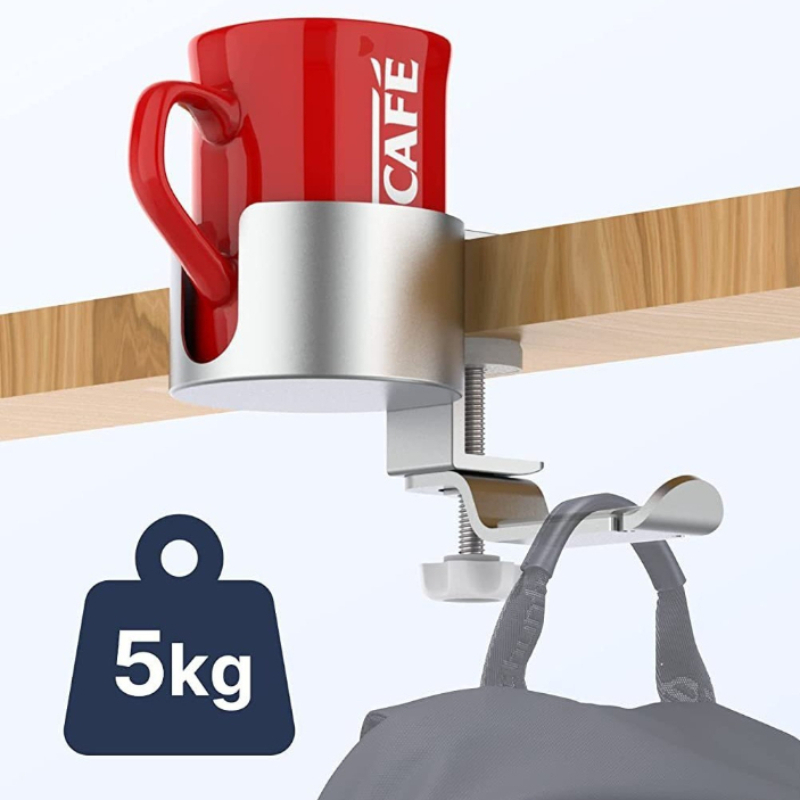Desk Setup Headphones - 360 ° Drehbarer Becherhalter aus Aluminium
