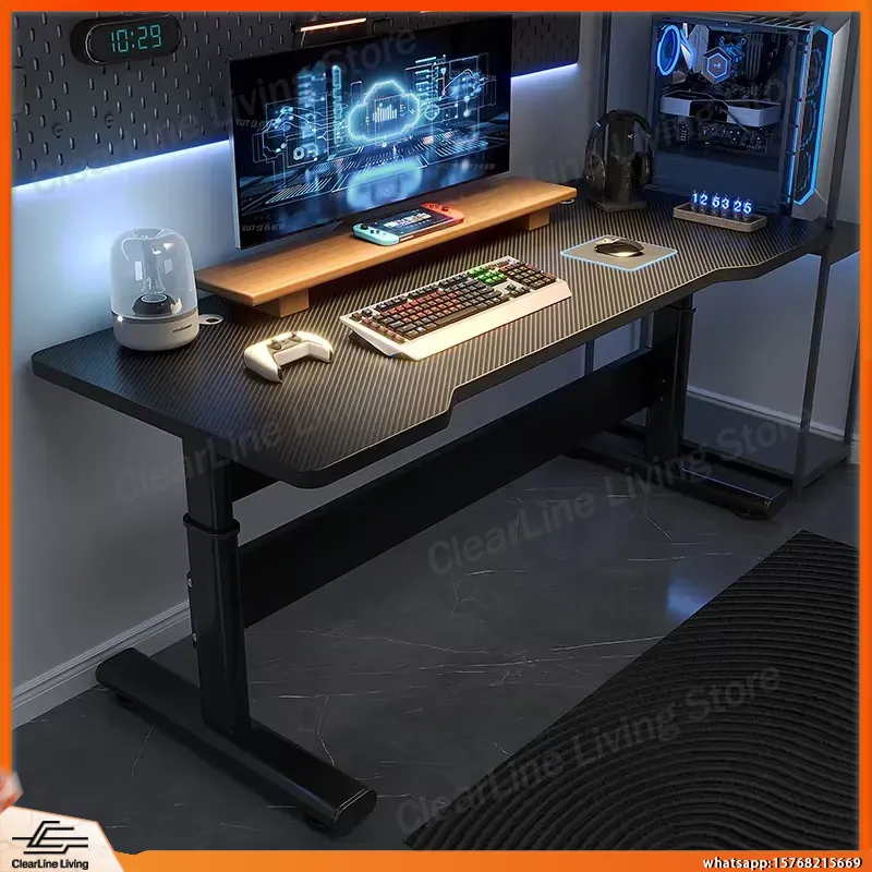 Desk Setup Height - Höhenverstellbarer Elektrischer Steh-Gaming-Schreibtisch für E-Sport-PC-Setup Live-Streaming-Arbeitsplatz