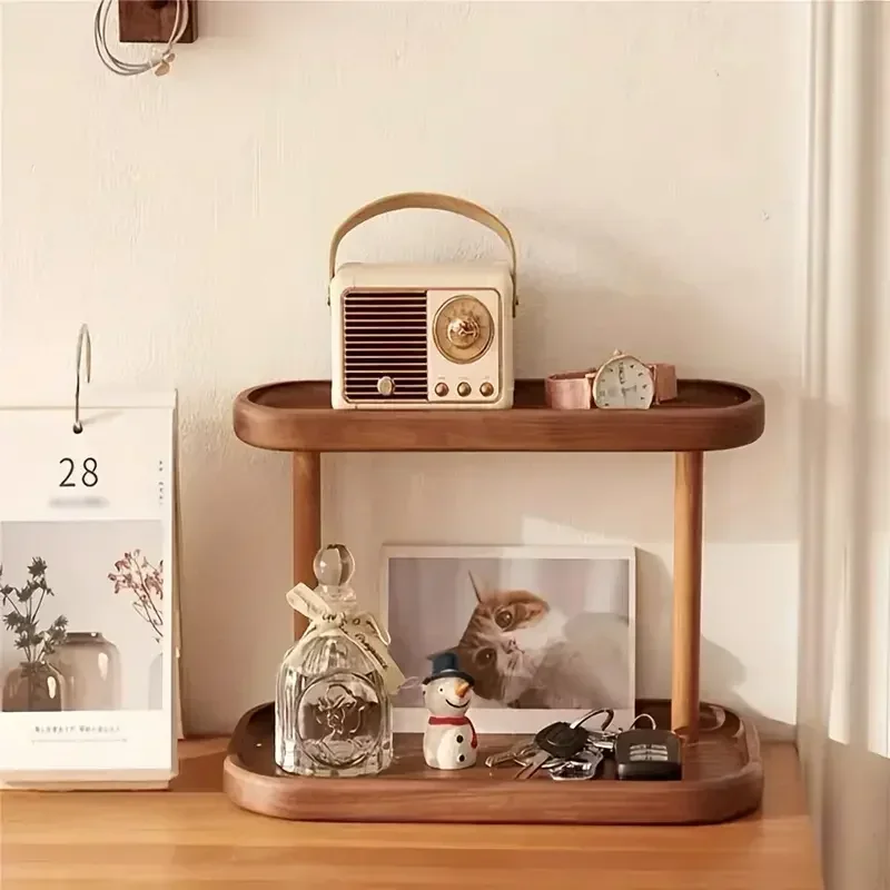Desk Setup Productivity - Heißer Holz Lagerung Regal 2-Ebenen Desktop-Organizer