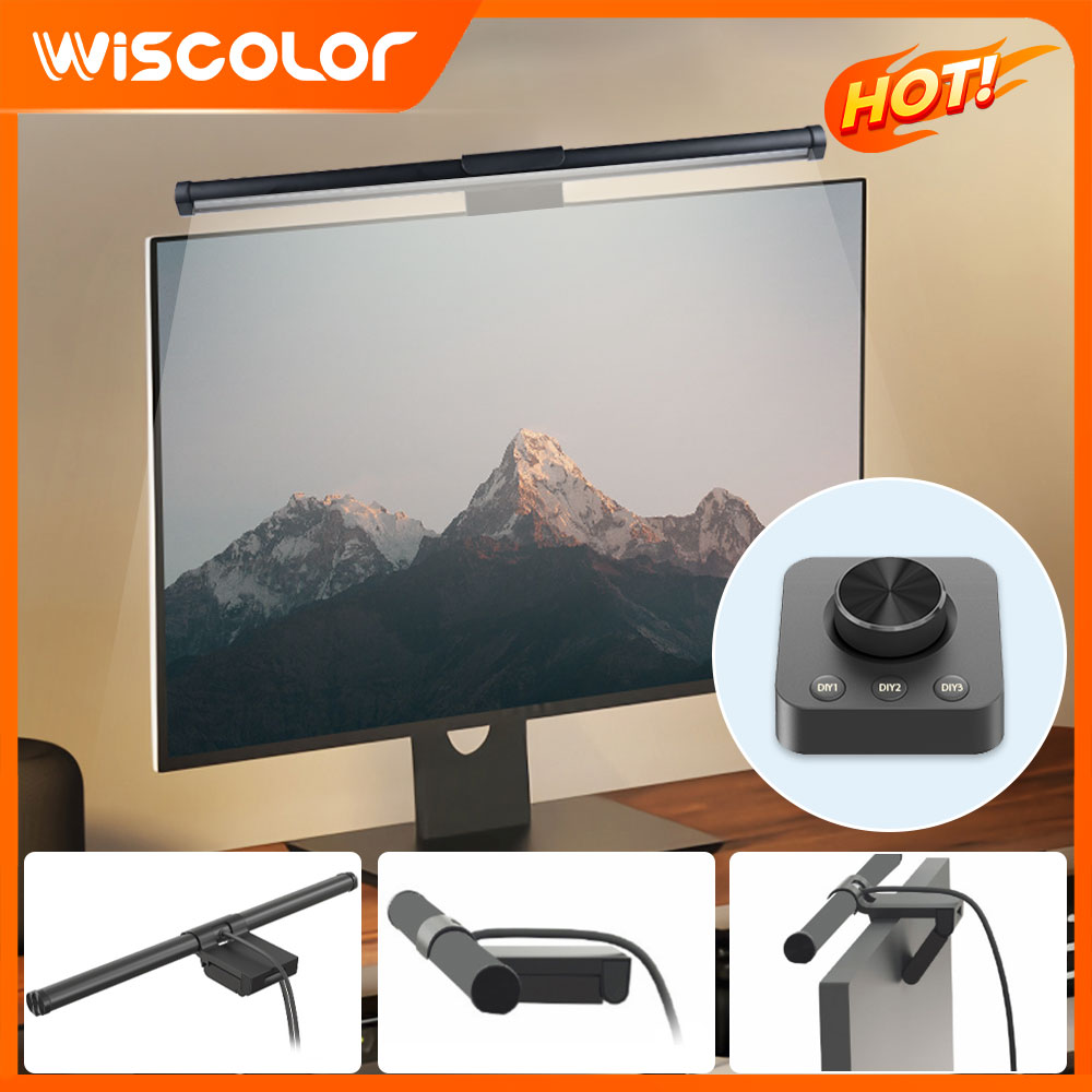 Desk Setup Pc - RGB-Lichtleiste Monitor-Setup-Dekoration Dimmbare LED-Leuchten Smart WLAN-Fernbedienung
