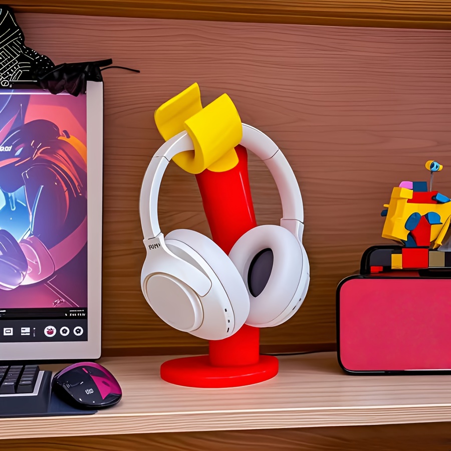 Desk Setup Headphones - Kreativer Kopfhörerständer & Schreibtischregal – Stilvoller