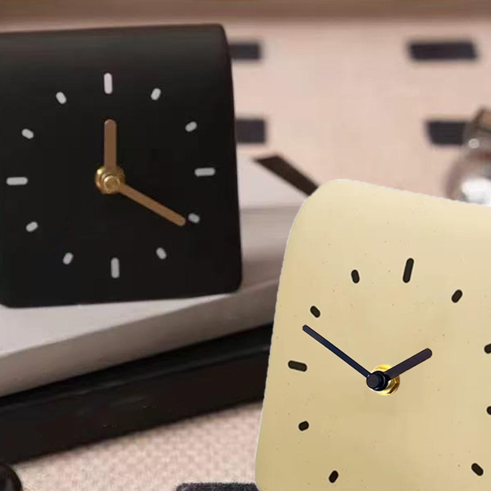 Desk Setup Productivity - Schreibtischuhr Moderne Kunst Regaluhr Dekorative Geräuschlose
