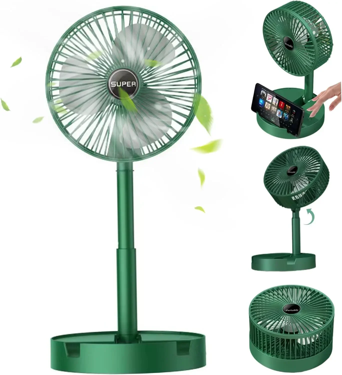 Desk Setup At Home - USB Faltbarer Elektrischer Ventilator Kaltluft Tragbarer