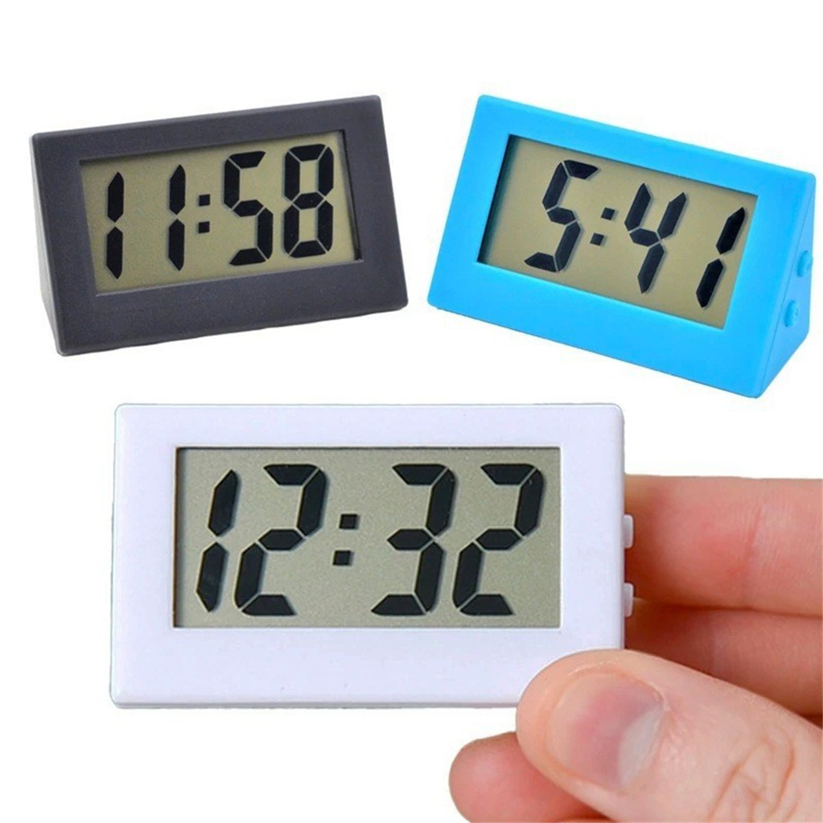 Desk Setup At Home - Mini-LED-Uhr, elektronischer digitaler Bildschirm, Tischuhr, tragbar,