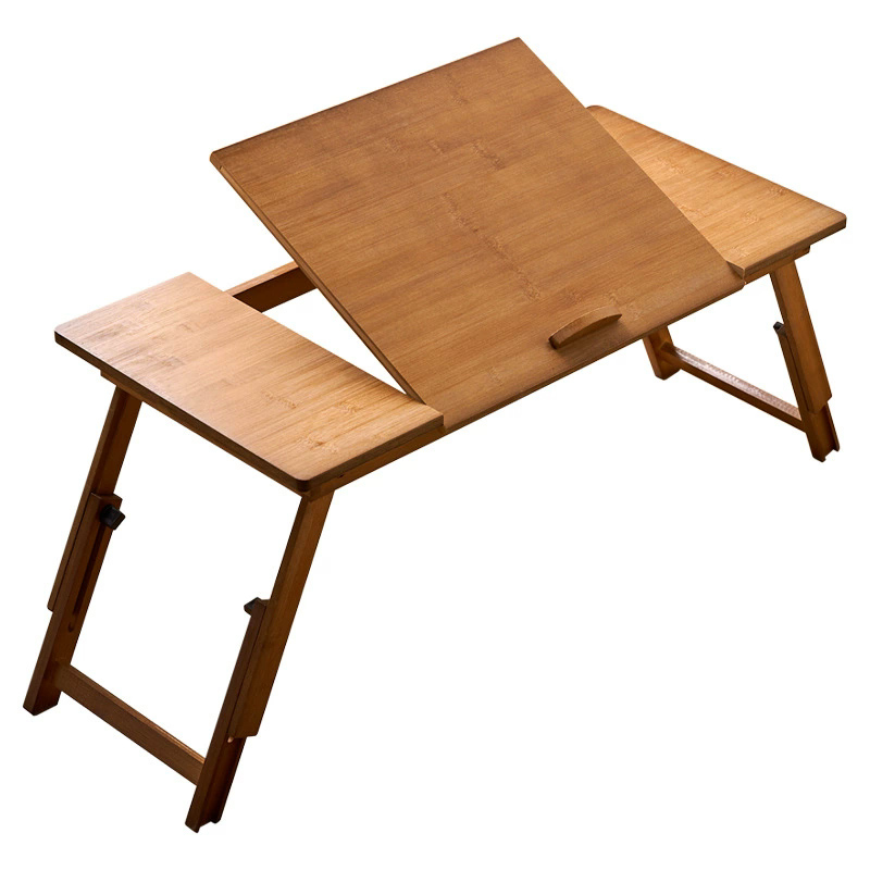 Desk Setup Notebook - Klappbarer Laptop-Tisch aus Bambus, verstellbar, minimalistisch,