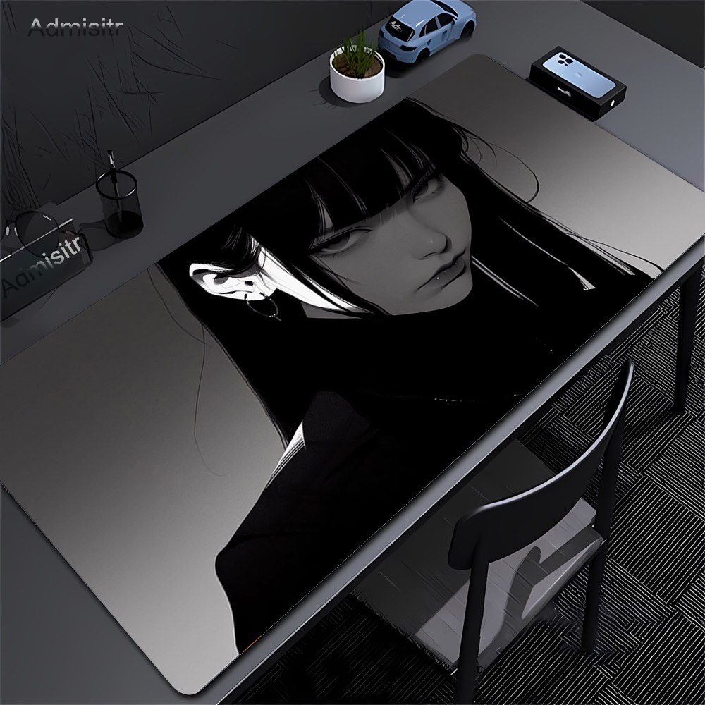 Schwarz Anime Dark Girl Tisch  – Desk Setup Dark Bewertung und Preis