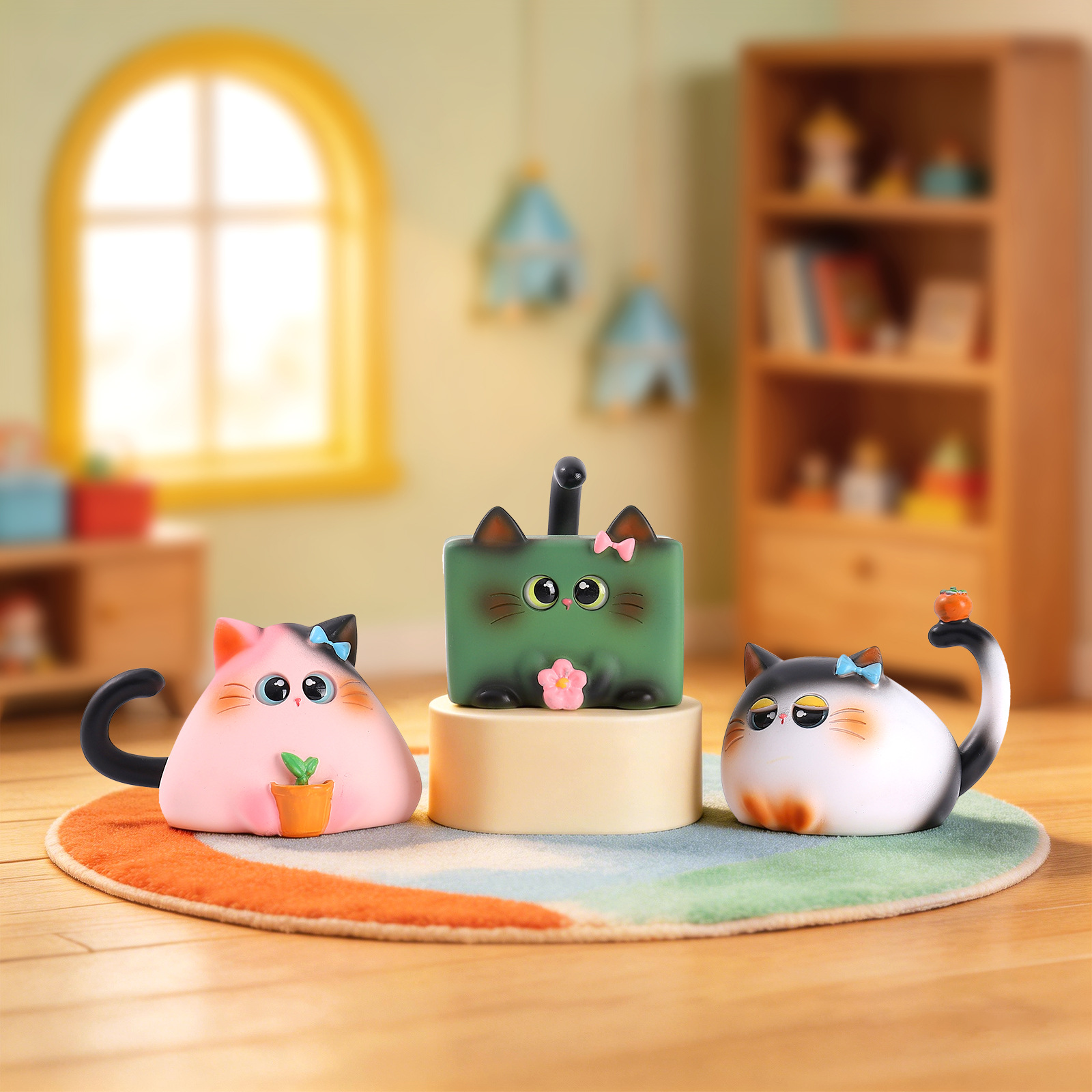 Blind Box Katzenfigur aus Harz – Desk Setup At Home Bewertung und Preis
