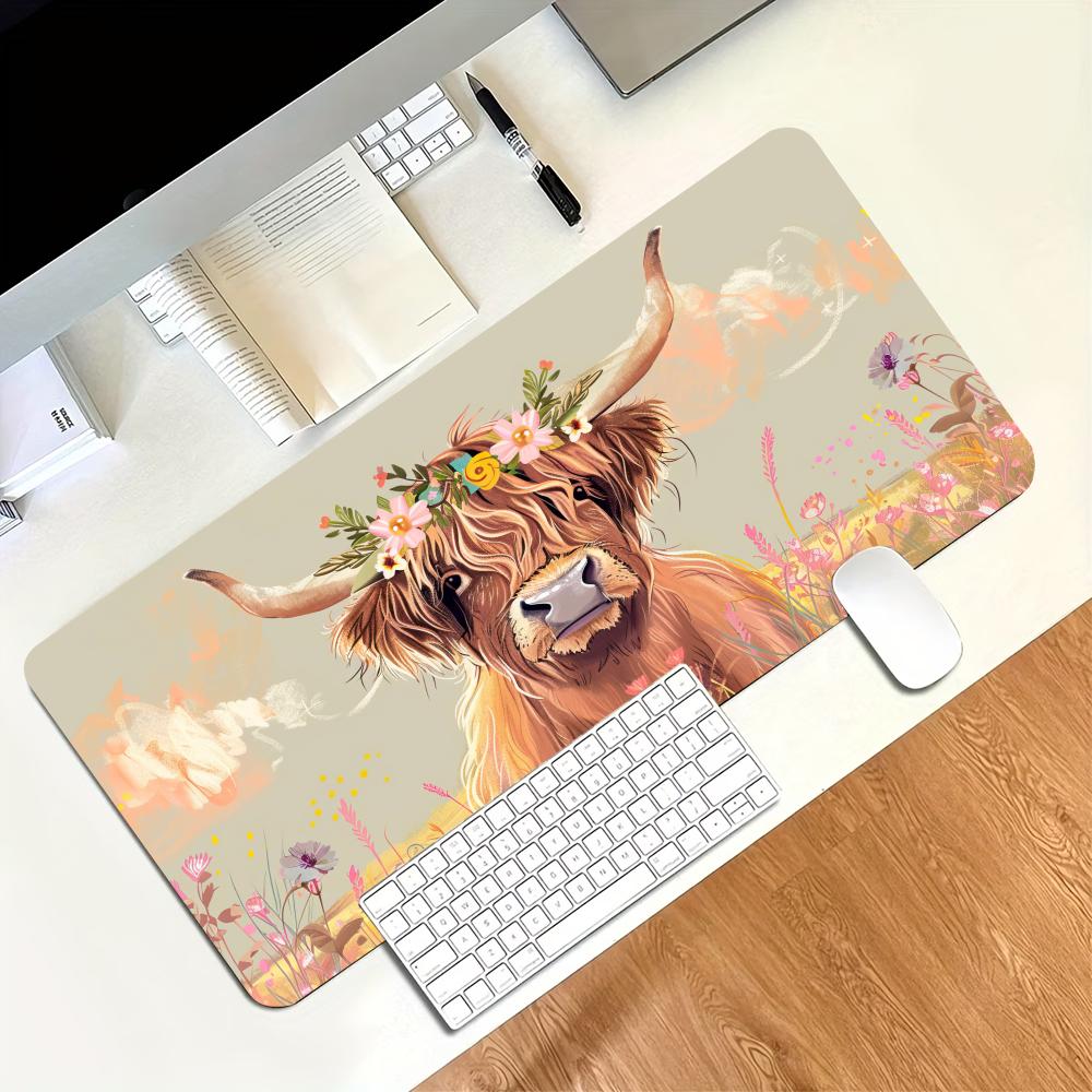 Vintage Highland Cow Floral Ga – Desk Setup Laptop And Pc Bewertung und Preis
