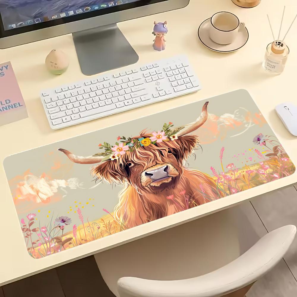 Vintage Highland Cow Floral Ga – Desk Setup Laptop And Pc Bewertung und Preis