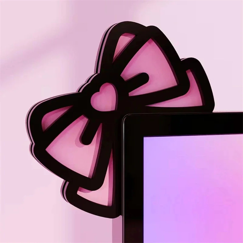 Kawaii rosa Acryl Schleife Mon – Desk Setup Pc Bewertung und Preis