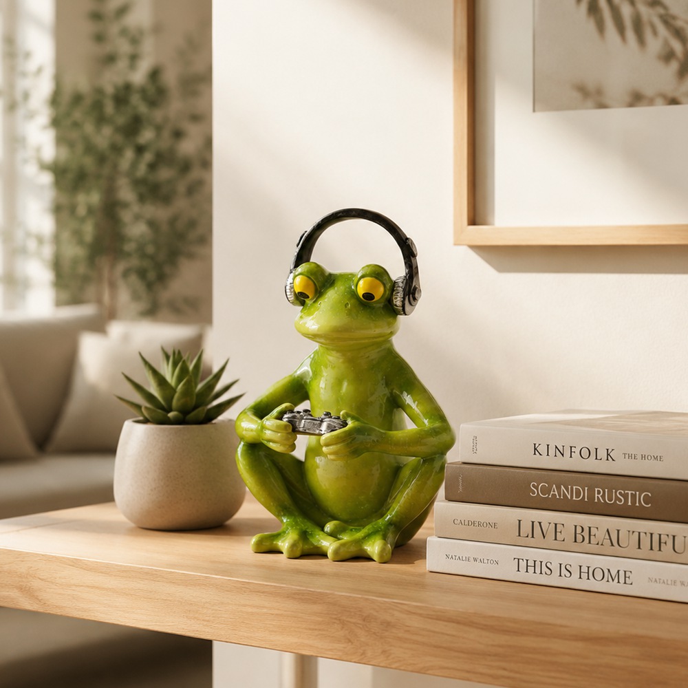 Lustige Gaming-Frosch-Statue m – Desk Setup Headphones Bewertung und Preis