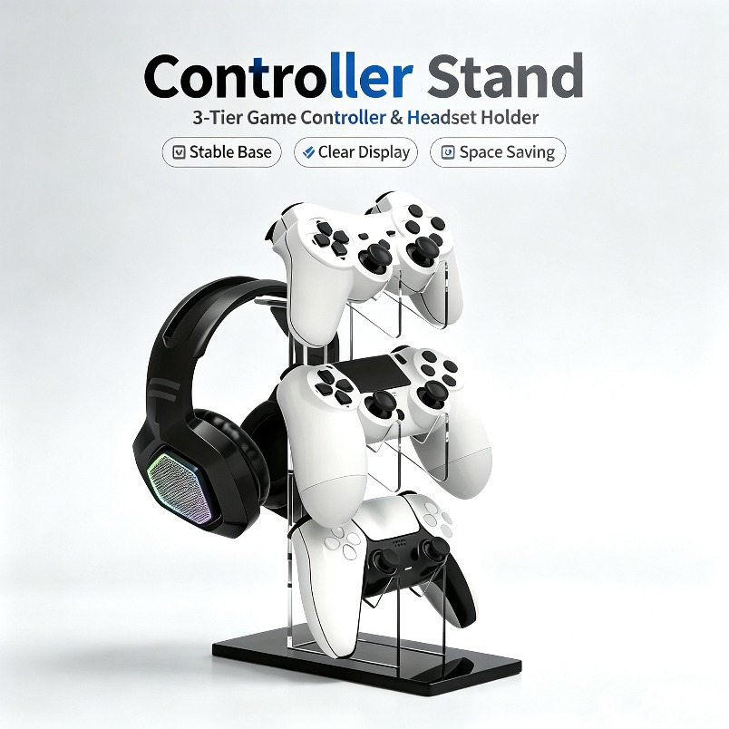 Controller-Ständer 3-stufiger  – Desk Setup Headphones Bewertung und Preis