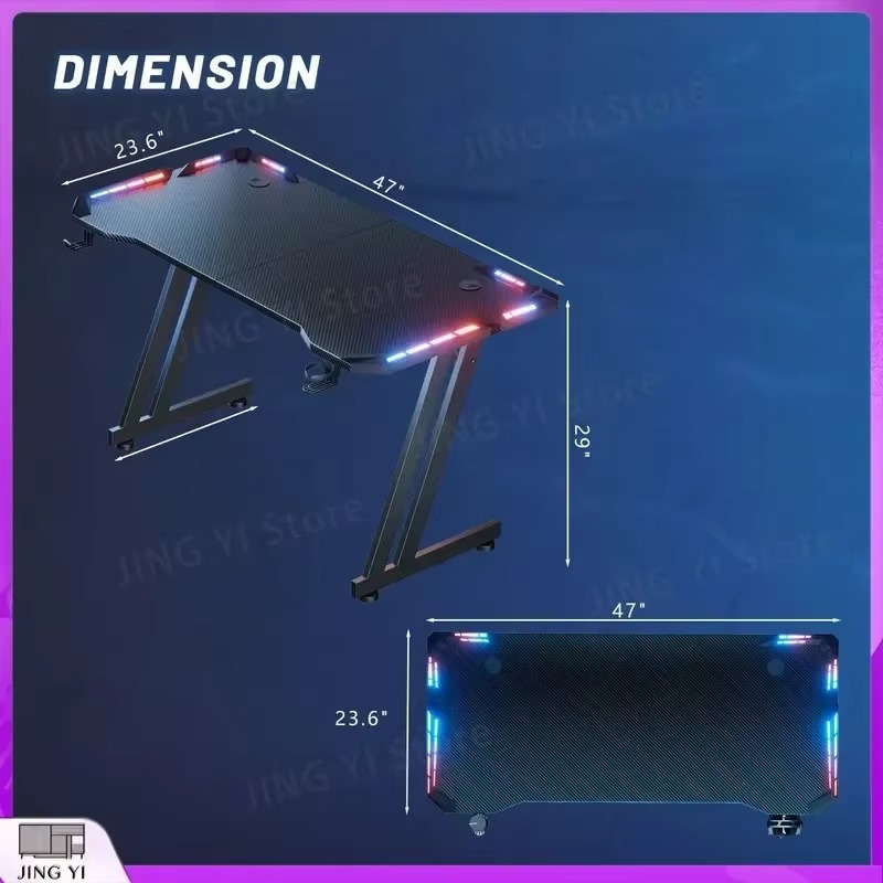 Gaming-Schreibtisch mit LED-Be – Desk Setup Headphones Bewertung und Preis